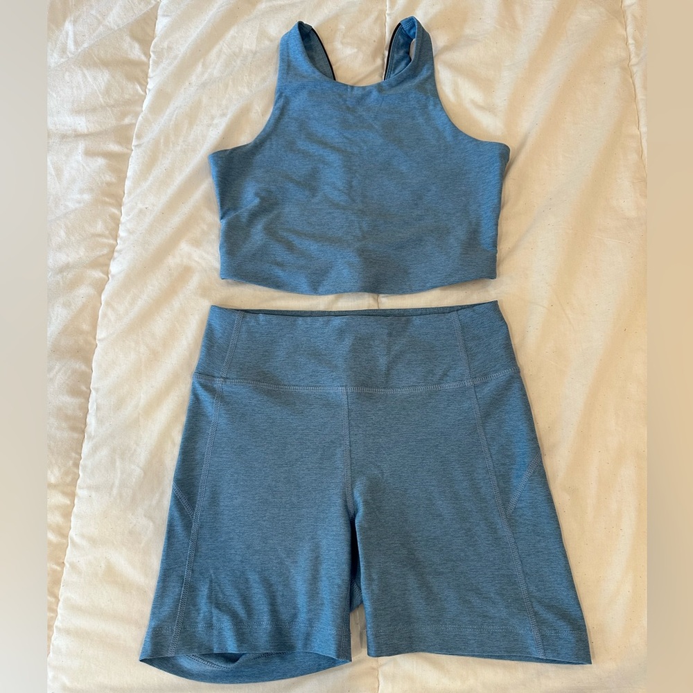 Blue Outdoor Voices short set